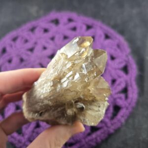 Congo Citrine Point Crystal Lwena Kundalini Citrine Cluster Quartz terminated light yellow untreated unheated