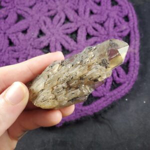 Congo Citrine Point Small Twin Crystal Lwena Kundalini Citrine Quartz Stones terminated yellow untreated unheated