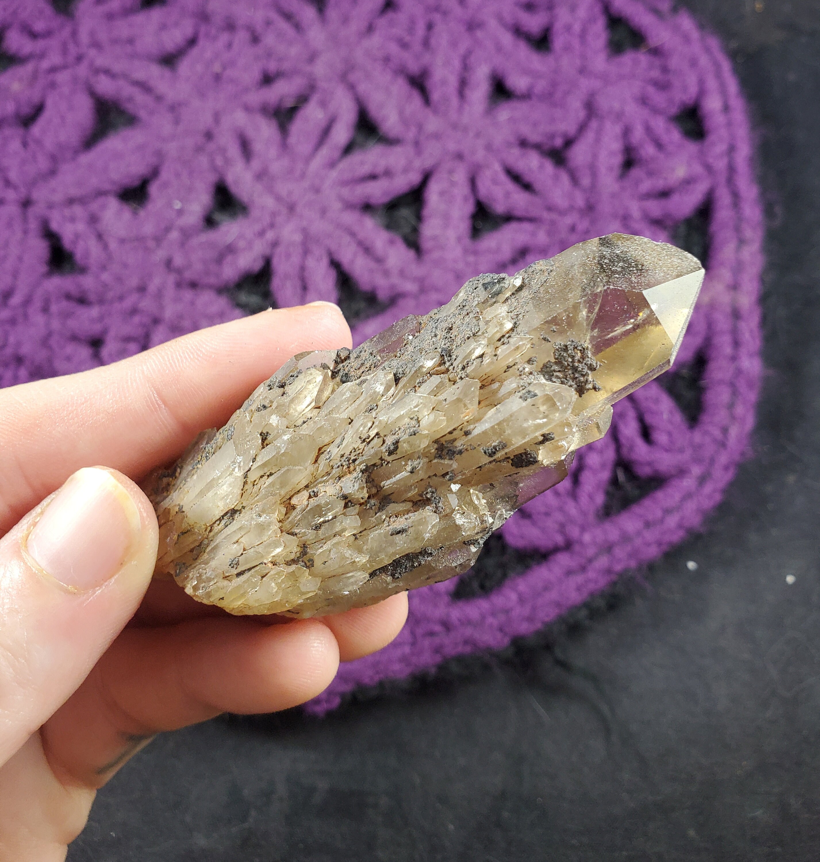 Congo Citrine Point Small Twin Crystal Lwena Kundalini Citrine Quartz Stones Terminated Yellow Untreated Unheated