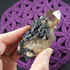 Congo Citrine Point Large Crystal Cluster Lwena Kundalini Citrine Quartz Stones terminated yellow untreated unheated