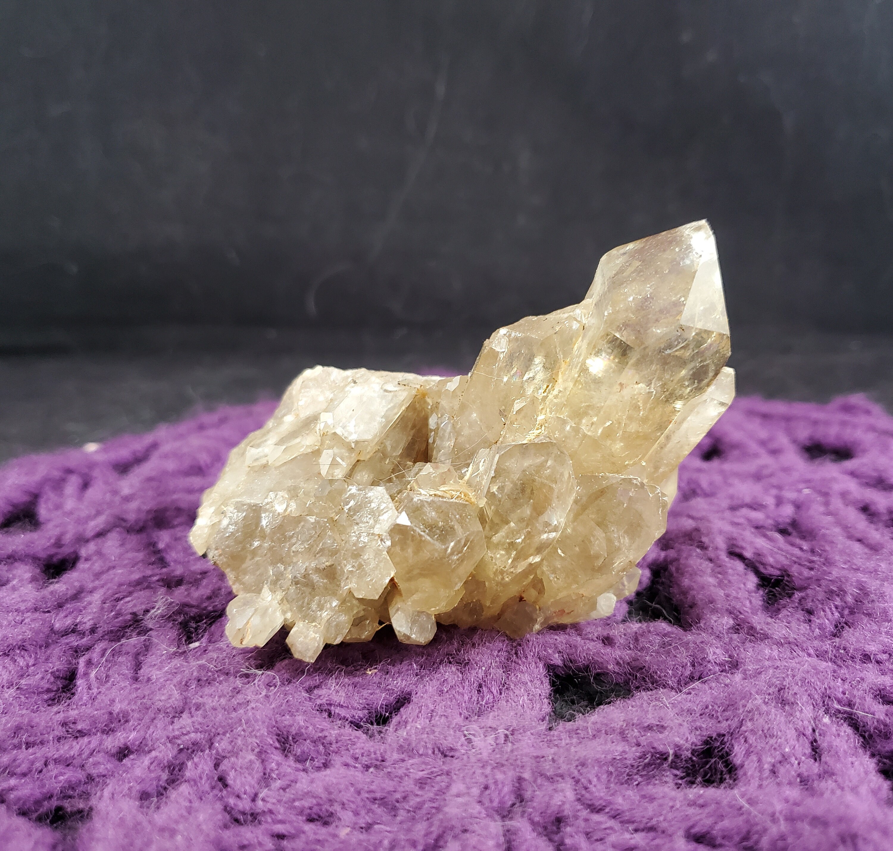 Congo Citrine Point Cluster Crystal Lwena Kundalini Citrine Quartz Stones Terminated Yellow Untreated Unheated