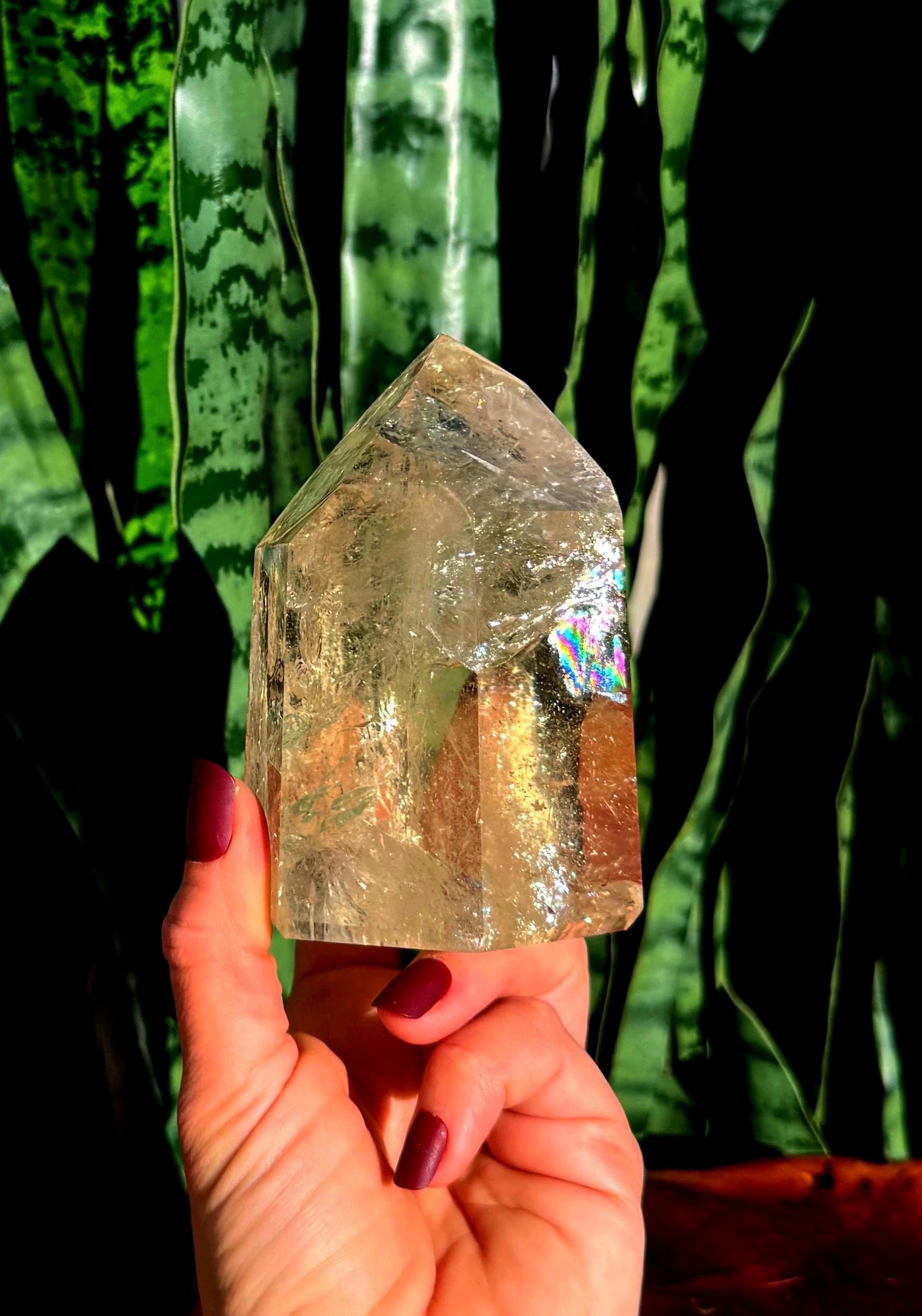 Citrine Crystal Tower W/ Rainbows - Aaa Grade - For Manifesting Prosperity And Abundance Of All Kinds - Natural Citrine From Brazil Citrine Crystal Tower W/ Rainbows - Aaa Grade - For Manifesting Prosperity And Abundance Of All Kinds - Natural Citrine From Brazil