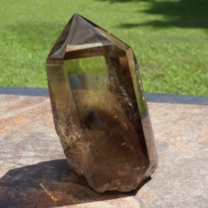 Large Smoky Citrine Crystal Point - 1 lb 10 oz -5" x 2.7" x 2.3"