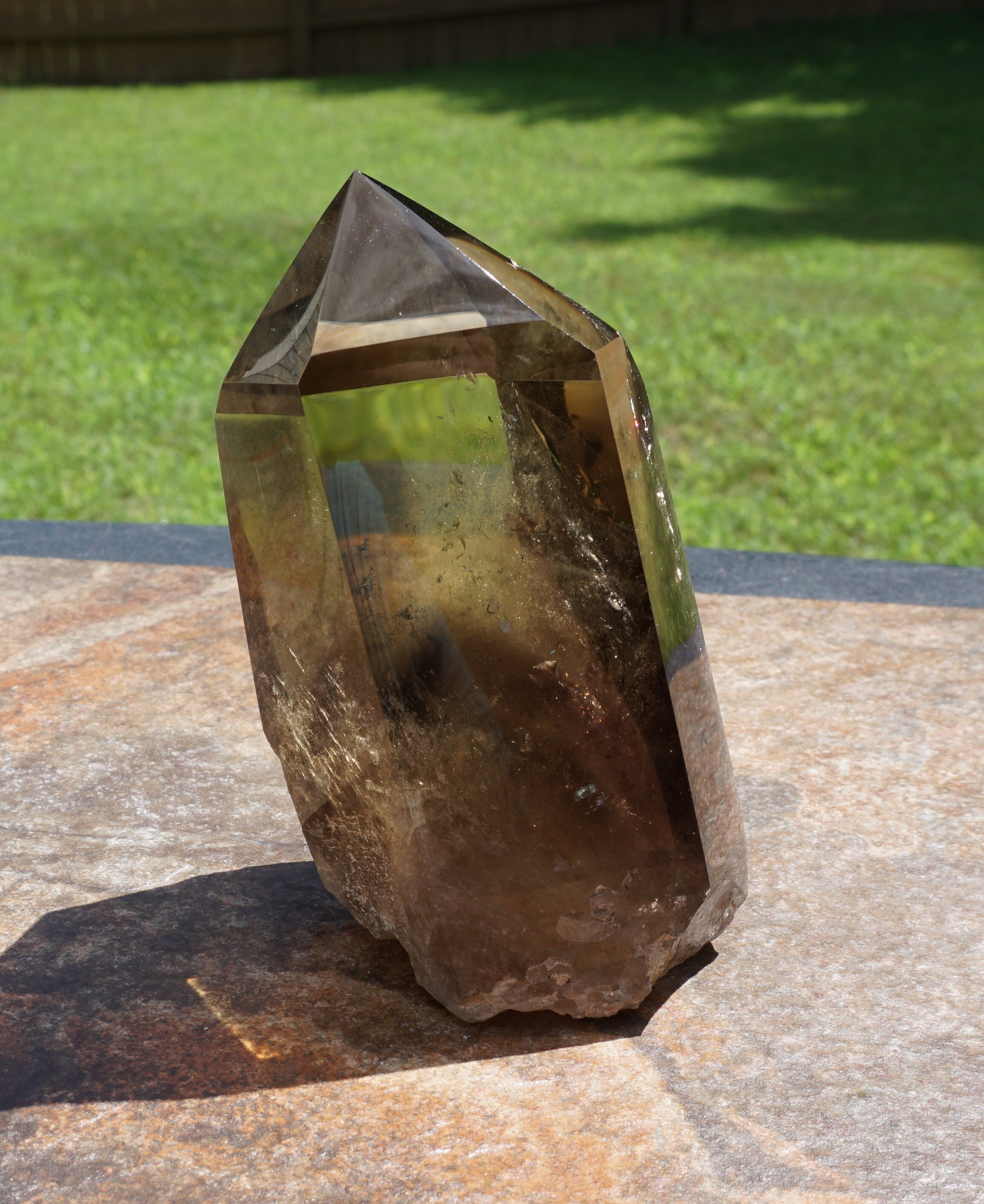 Large Smoky Citrine Crystal Point - 1 Lb 10 Oz -5" X 2.7" X 2.3" Large Smoky Citrine Crystal Point - 1 Lb 10 Oz -5" X 2.7" X 2.3"