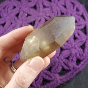 Natural Citrine Point DT Crystal Zambia Congo Large Quartz Stones Double Terminated yellow untreated unheated zambian