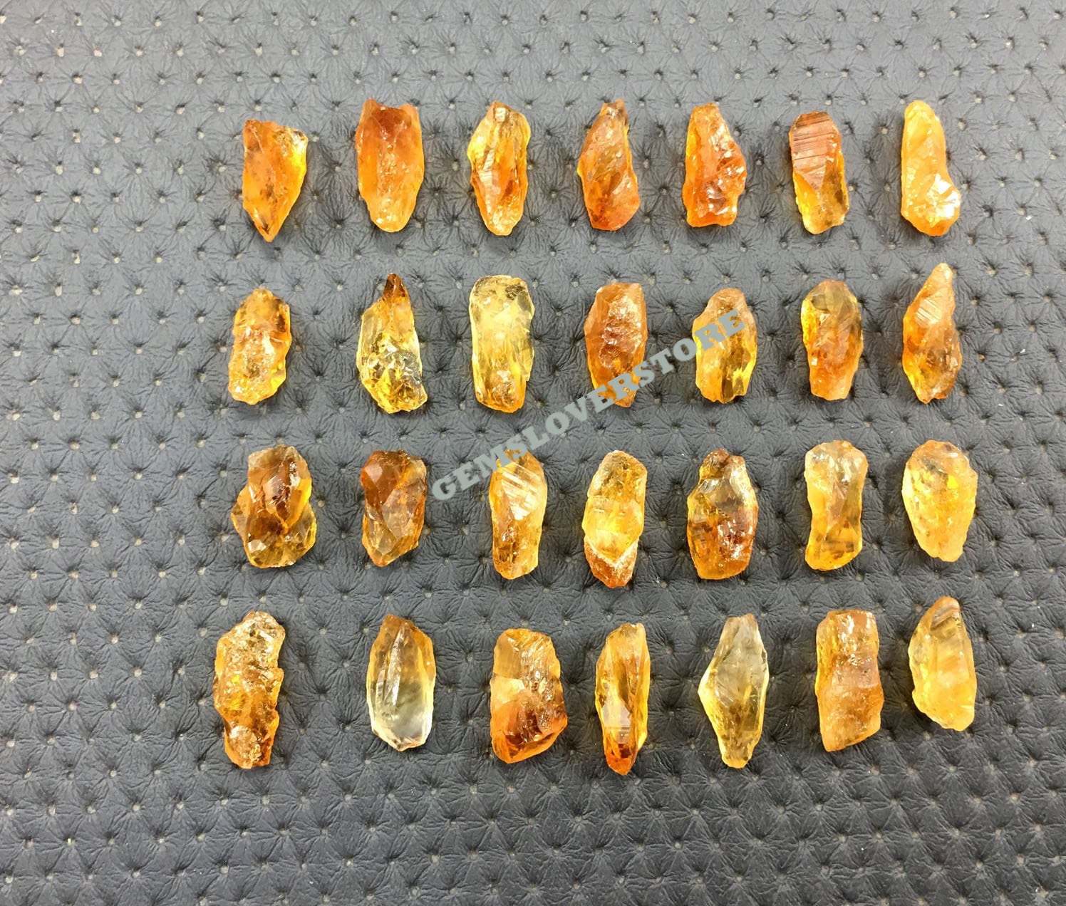 10 Raw Citrine Crystals: Natural Rough Gemstone Pieces (10x20-12x21 Mm) 10 Raw Citrine Crystals: Natural Rough Gemstone Pieces (10x20-12x21 Mm)