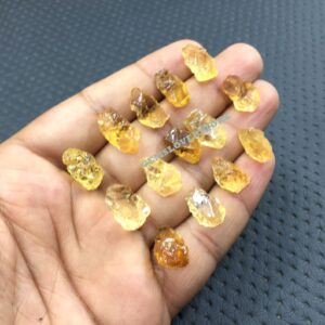 10 Raw Citrine Gemstones: Natural Rough Jewelry Making Crystals (8x14-9x16 Mm) 10 Raw Citrine Gemstones: Natural Rough Jewelry Making Crystals (8x14-9x16 Mm)