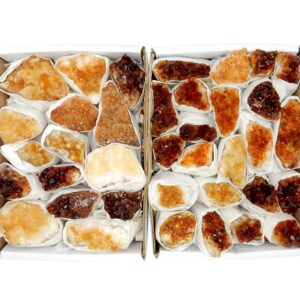 Citrine Cluster Flat Box 8-16 Piece Box (BOX-17)