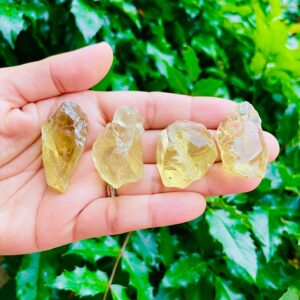 Raw Citrine Crystal: Light Yellow Rough Gemstone (20-50mm) Raw Citrine Crystal: Light Yellow Rough Gemstone (20-50mm)