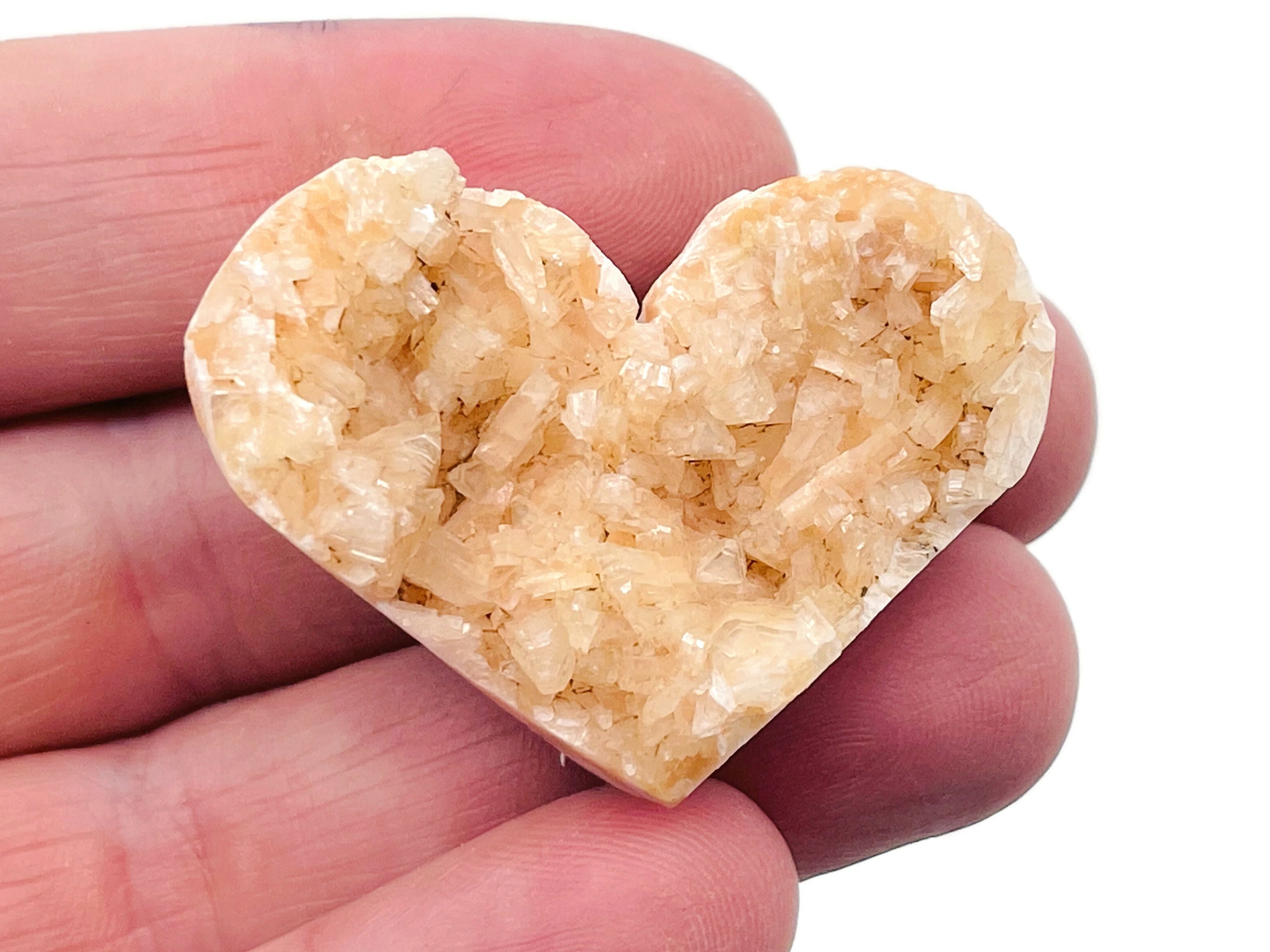 Citrine Heart Cluster - Citrine Raw Heart Crystal – Natural Citrine Stone – Healing Citrine Crystal – Ra1224