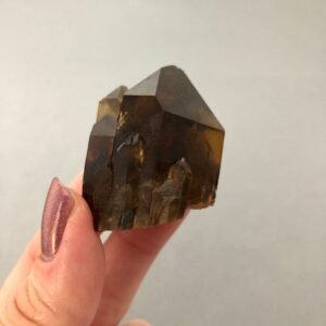 Kundalini Citrine Crystal Cluster (1 3/4" Tall) For Kundalini Activation, Prosperity, Wealth, Self-empowerment, Creativity, Solar Plexus Kundalini Citrine Crystal Cluster (1 3/4" Tall) For Kundalini Activation, Prosperity, Wealth, Self-empowerment, Creativity, Solar Plexus