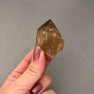 Kundalini Citrine Crystal Cluster (1 7/8" Tall) For Kundalini Activation, Prosperity, Self-empowerment, Creativity, Solar Plexus Chakra Kundalini Citrine Crystal Cluster (1 7/8" Tall) For Kundalini Activation, Prosperity, Self-empowerment, Creativity, Solar Plexus Chakra