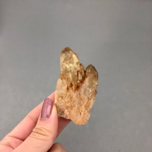 Kundalini Citrine Crystal Cluster (2 1/2" Tall) For Kundalini Activation, Prosperity, Wealth, Self-empowerment, Creativity, Solar Plexus Kundalini Citrine Crystal Cluster (2 1/2" Tall) For Kundalini Activation, Prosperity, Wealth, Self-empowerment, Creativity, Solar Plexus