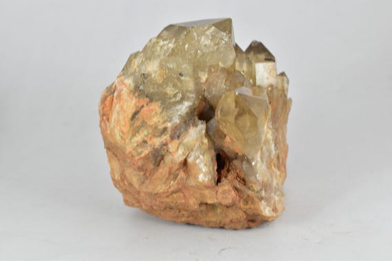 Large Kundalini Citrine Crystal, Congo Mineral Specimen, Home Decor (102.5x94.5 Mm)