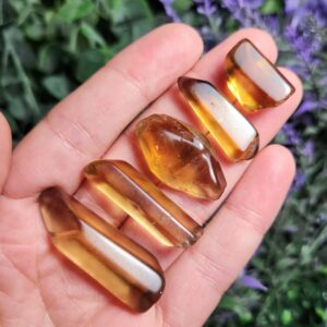 Natural Congo Citrine Specimen: Polished Smoky Gemstone Natural Congo Citrine Specimen: Polished Smoky Gemstone