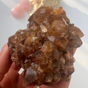 Rare Rutile Citrine Flower Cluster, Raw Citrine Rare Rutile Citrine Flower Cluster, Raw Citrine