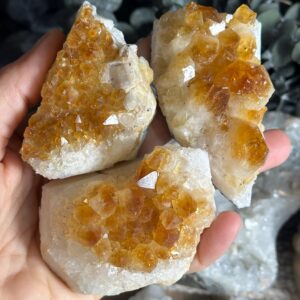 Rough Citrine Cluster, Raw Stone Rough Citrine Cluster, Raw Stone