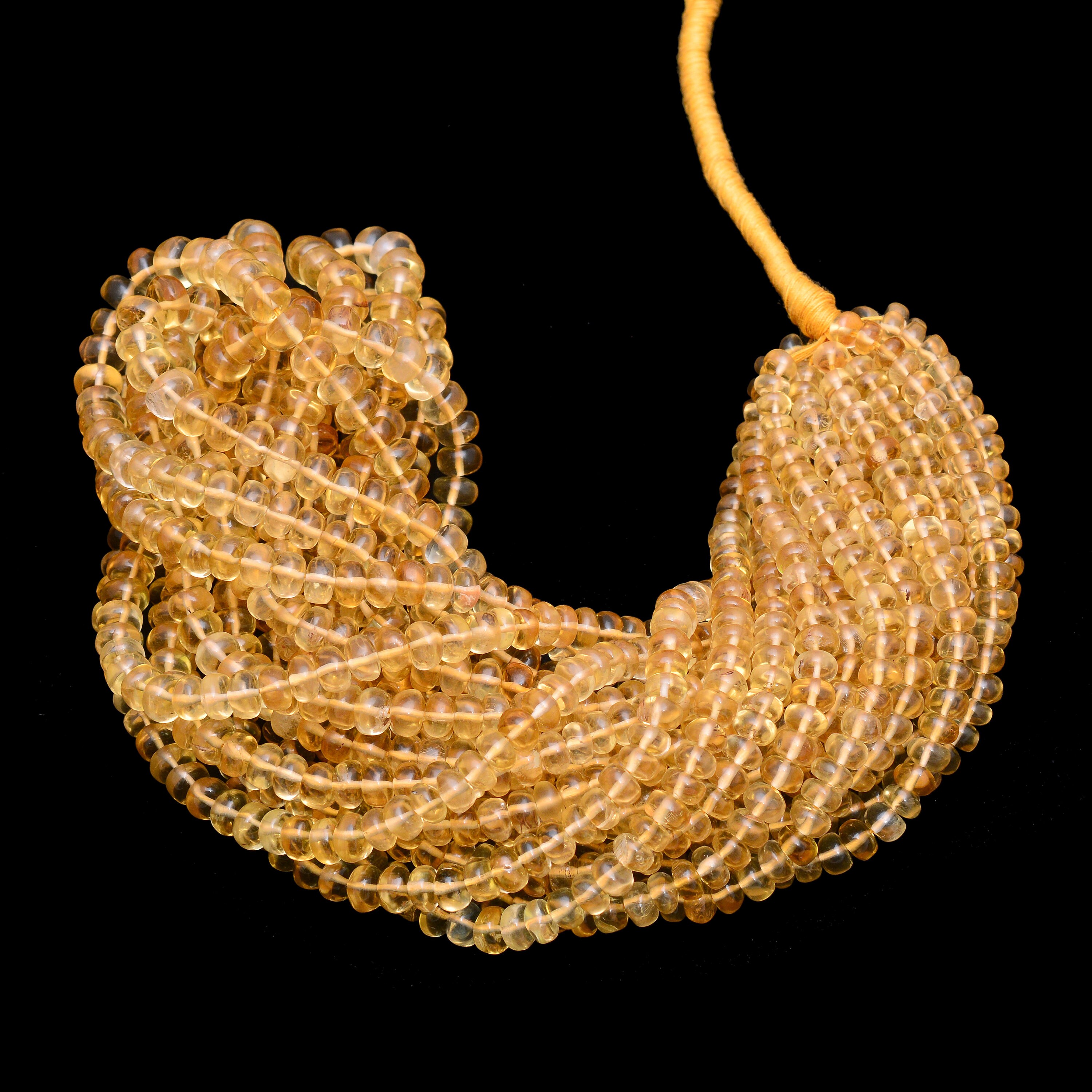 Natural Aaa+ Citrine 5mm-7mm Smooth Rondelle Beads | Yellow Citrine Semi Precious Gemstone Loose Rondelle Beads For Jewelry | 16inch Strand Natural Aaa+ Citrine 5mm-7mm Smooth Rondelle Beads | Yellow Citrine Semi Precious Gemstone Loose Rondelle Beads For Jewelry | 16inch Strand