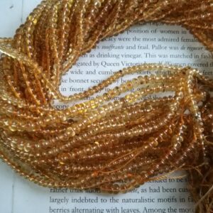 Natural citrine rondelle beads, 5mm citrine rondelle beads