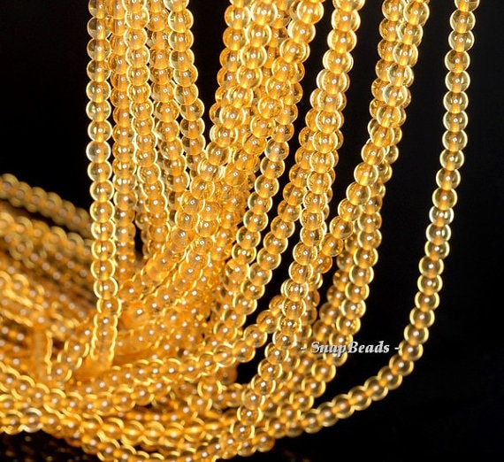 3mm Golden Honey Citrine Gemstone Grade Aa Round 3mm Loose Beads 16 Inch Full Strand Lot 1,2,6,12 And 50 (90113630-107 - 3mm D)