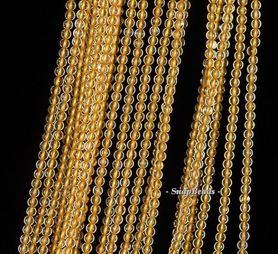 3mm Honey Citrine Gemstone Grade Aaa Deep Yellow Round 3mm Loose Beads 15.5 Inch Full Strand Lot 1,2,6,12 And 50 (90143431-107-3g)