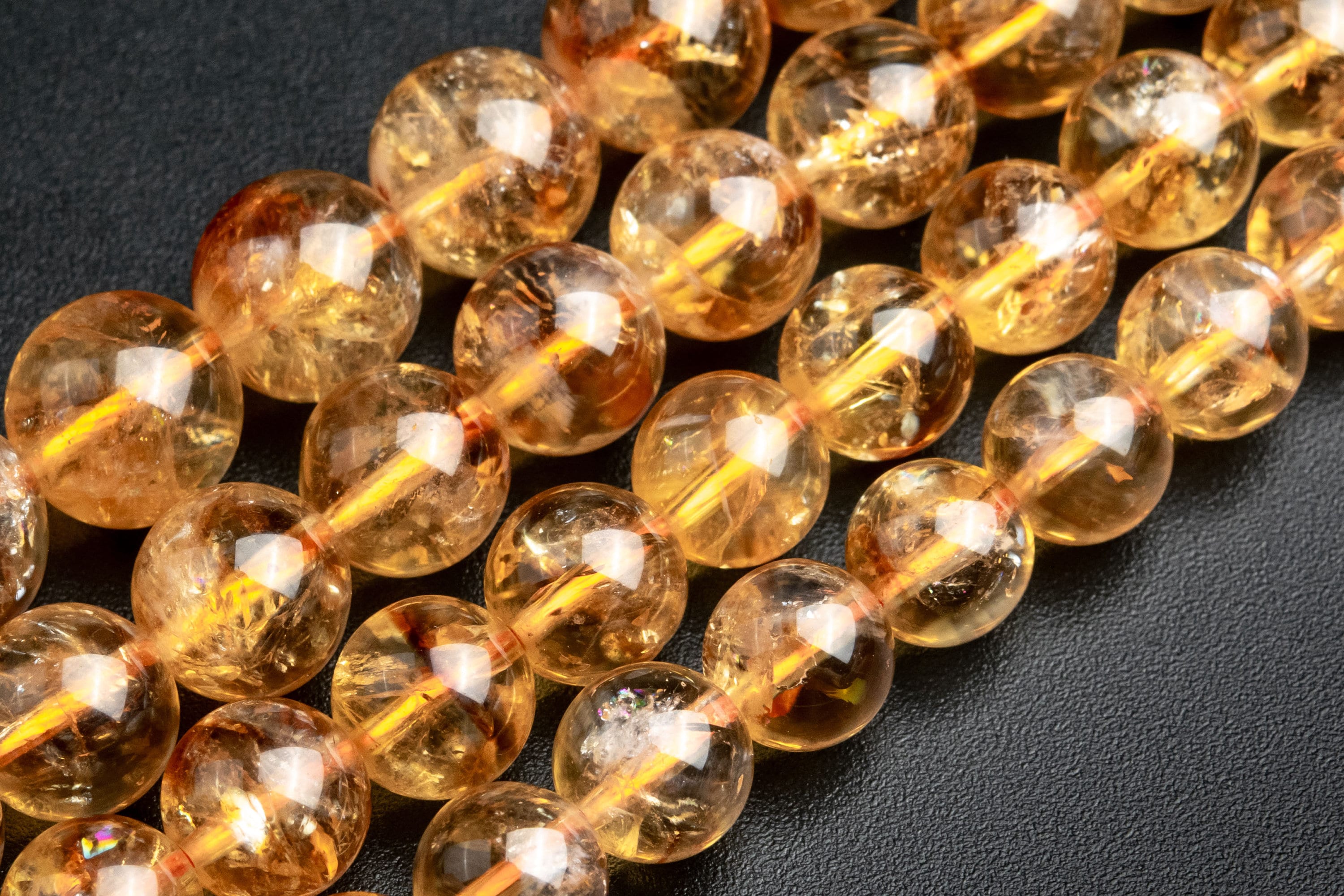 Citrine Beads Brown Yellow Grade Aa Genuine Natural Gemstone Round Loose Beads 7mm 8mm 9mm 10mm 11mm Bulk Lot Options