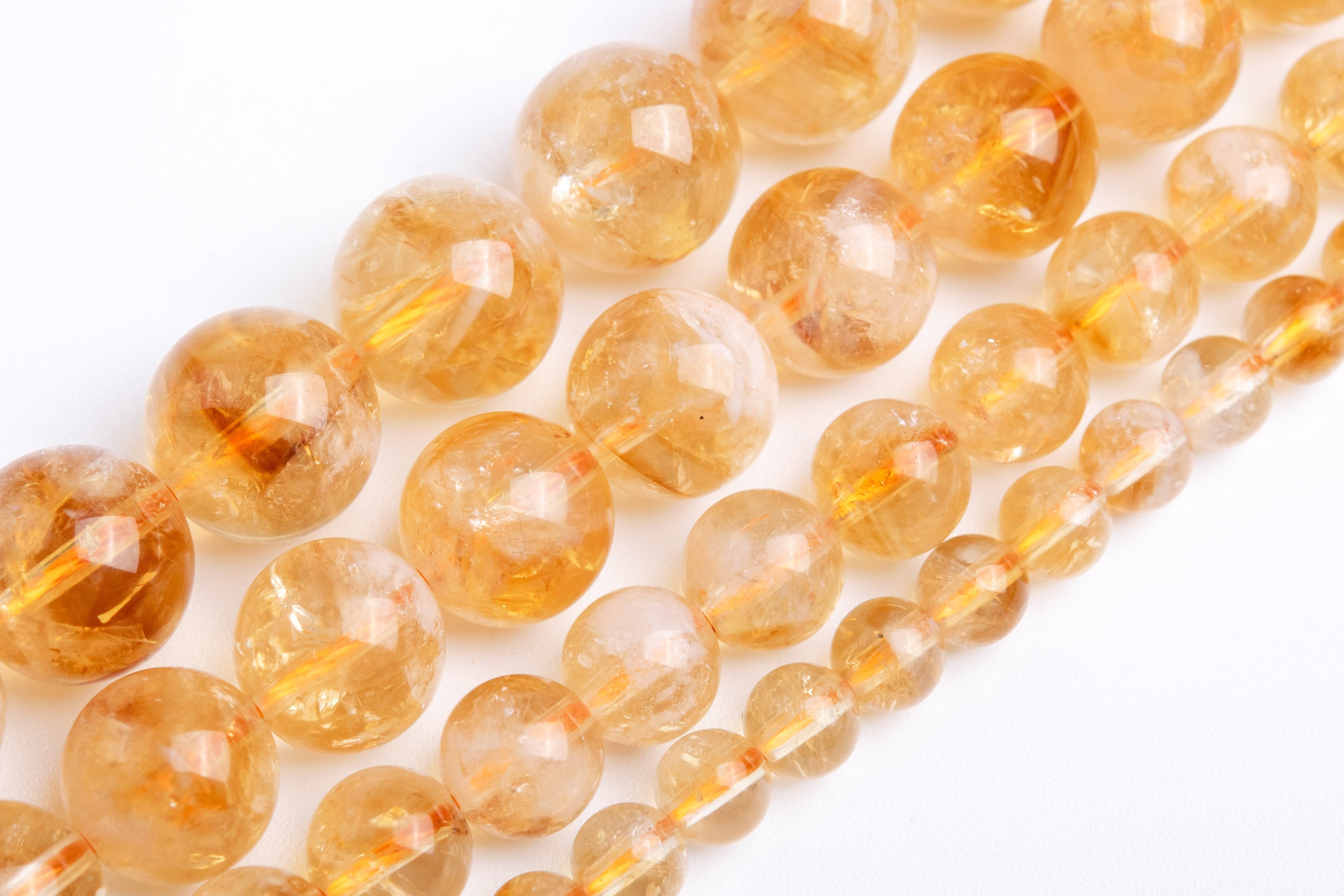 Citrine Beads Yellow Cloudy Grade Ab Genuine Natural Gemstone Round Loose Beads 6mm 8mm 10mm 12mm Bulk Lot Options