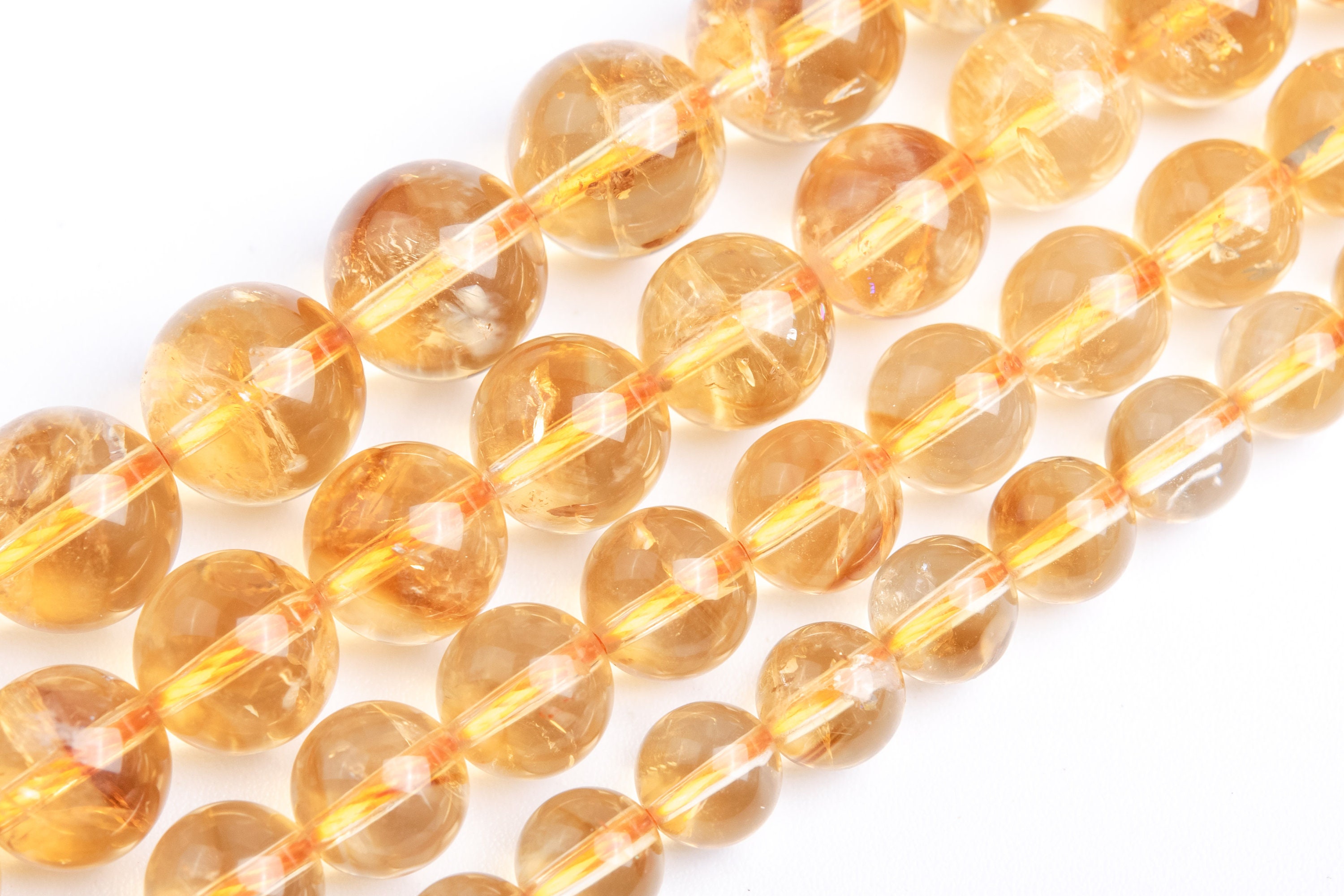 Citrine Beads Yellow Grade Aa Genuine Natural Gemstone Round Loose Beads 6mm 8mm 10mm Bulk Lot Options