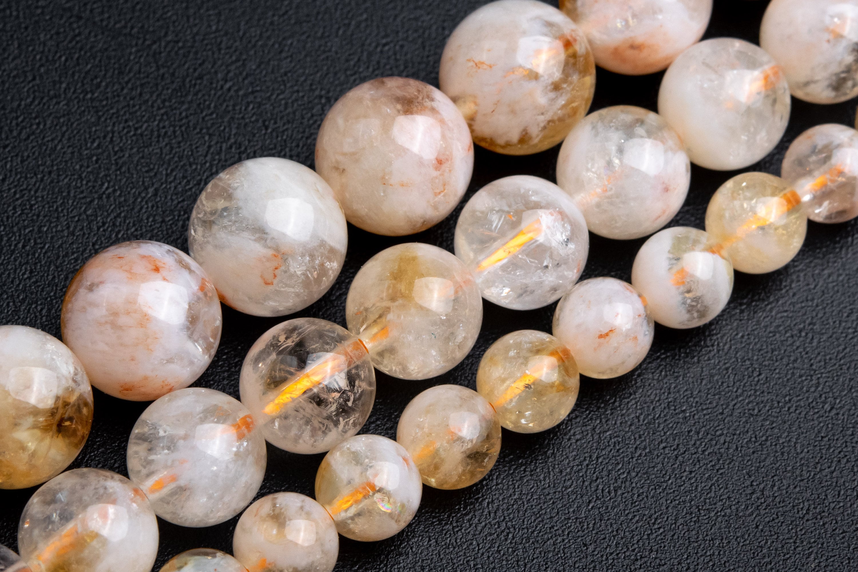 Faint Yellow Cloudy Citrine Beads Genuine Natural Grade Ab Gemstone Round Loose Beads 6mm 8mm 10mm Bulk Lot Options