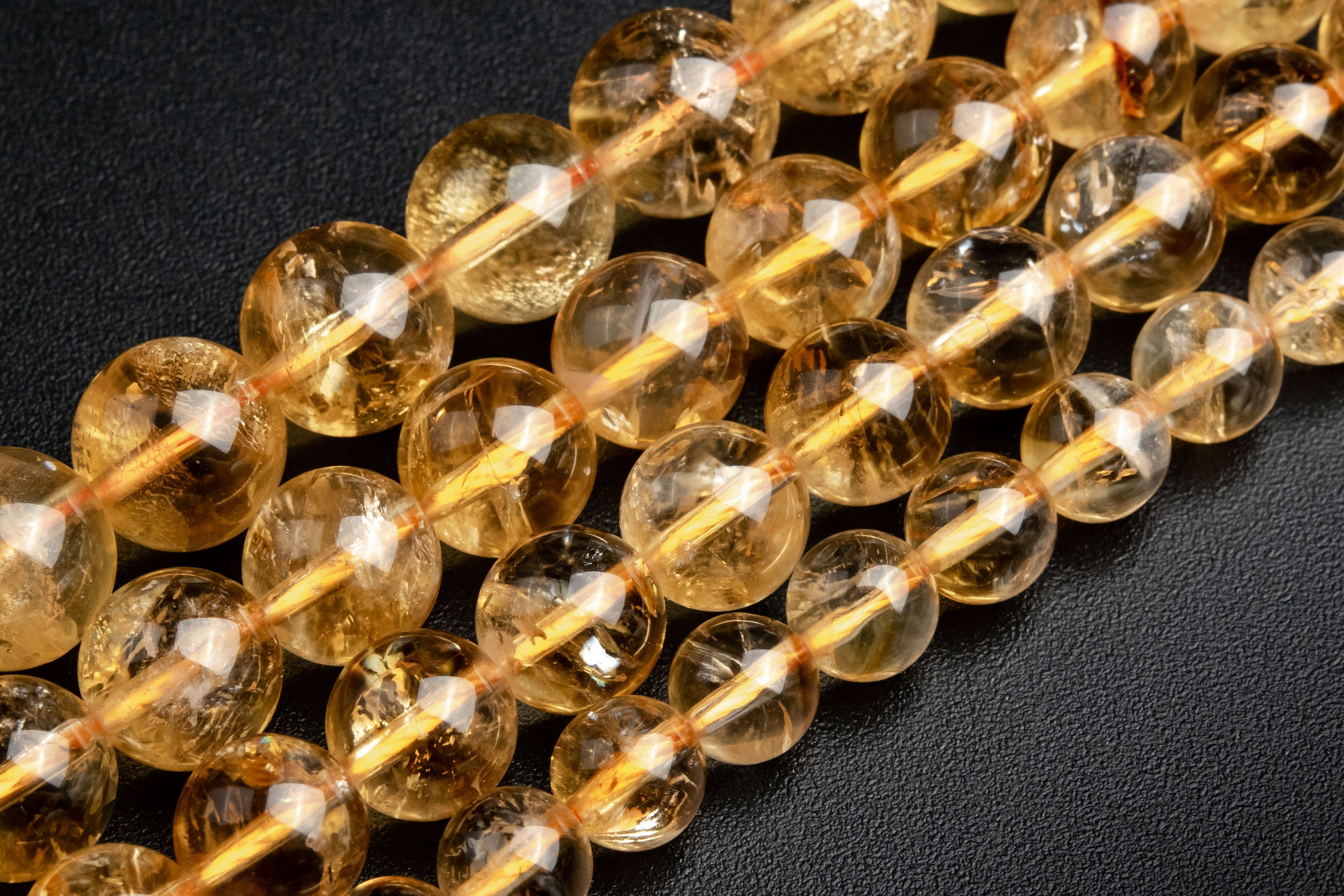 Golden Citrine Beads Grade A Genuine Natural Gemstone Round Loose Beads 6mm 8mm 10mm Bulk Lot Options