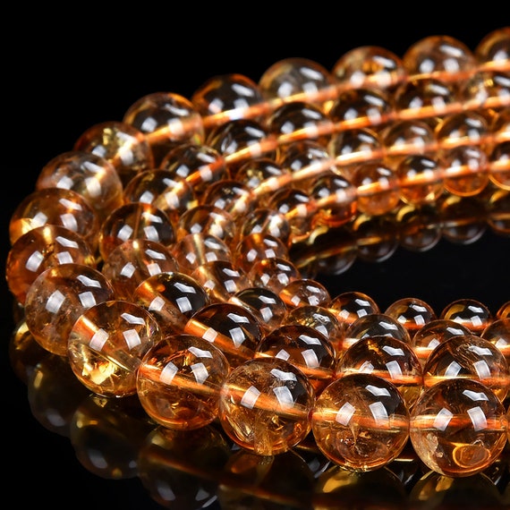 Natural Citrine Gemstone Grade Aaa Round 7mm 8mm 9mm 10mm 11mm Loose Beads Bulk Lot 1,2,6,12 And 50 (d515)