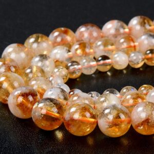 Natural Citrine Gemstone Grade AA Round 6MM 8MM 10MM Loose Beads BULK LOT 1,2,6,12 and 50 (D156) Natural Citrine Gemstone Grade AA Round 6MM 8MM 10MM Loose Beads BULK LOT 1,2,6,12 and 50 (D156)