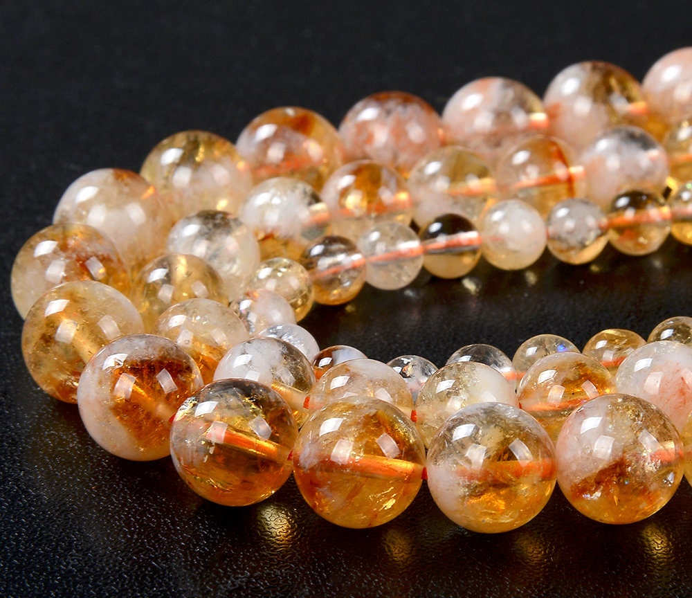 Natural Citrine Gemstone Grade Aa Round 6mm 8mm 10mm Loose Beads Bulk Lot 1,2,6,12 And 50 (d156) Natural Citrine Gemstone Grade Aa Round 6mm 8mm 10mm Loose Beads Bulk Lot 1,2,6,12 And 50 (d156)