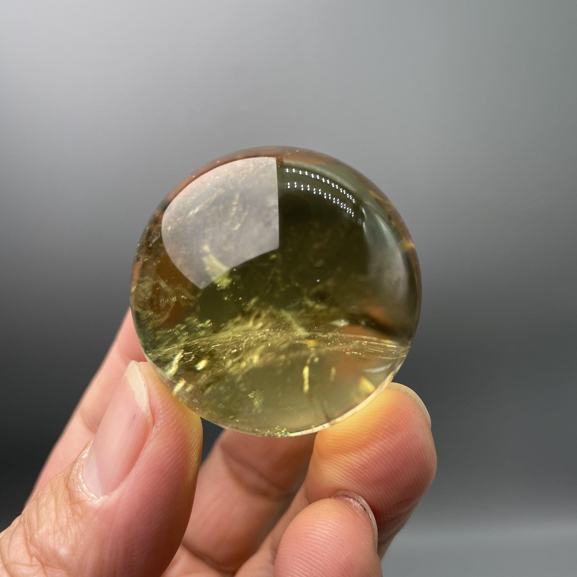 1.63" Natural Citrine Quartz Crystal Ball/top Quality Yellow Quartz Sphere/golden Crystal Ball/reiki Healing/fortune And Luck Crystal Sphere