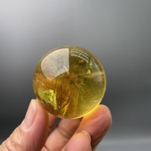 1.89" Natural Citrine Quartz Crystal Ball / top Quality Yellow Quartz Sphere / golden Crystal Ball / reiki Healing / fortune And Luck Crystal Sphere