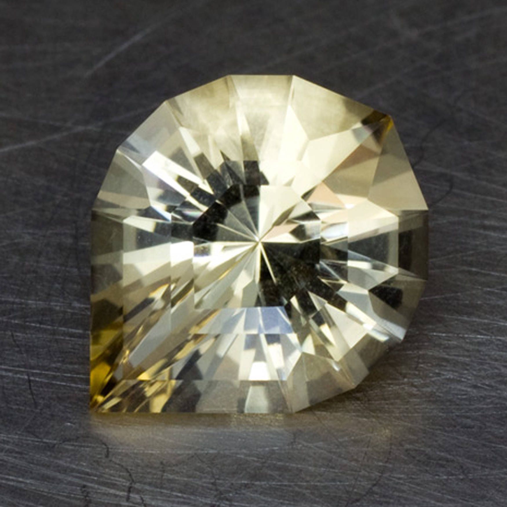 2.11 Carats Citrine Natural Fantasy Cut Loose Gemstone Bright Golden Yellow Saffron Engagement Ring Statement Wedding Stone Handmade
