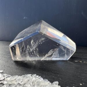 Clear Quartz/citrine Polygon 2" Polished Manifestation Stone Carving Clear Quartz/citrine Polygon 2" Polished Manifestation Stone Carving