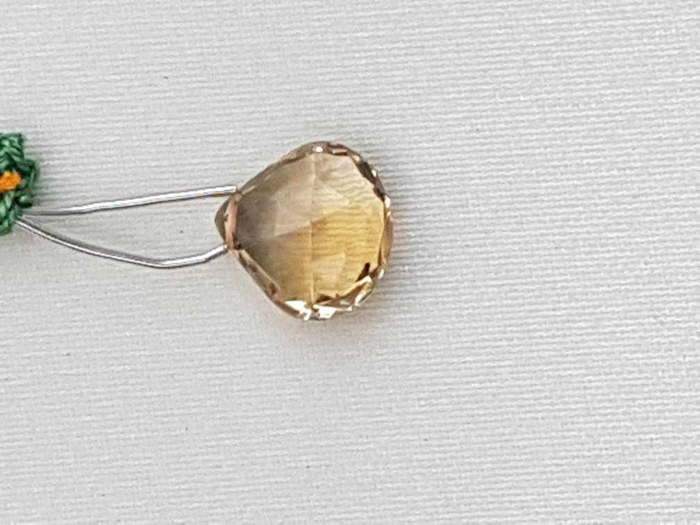 Citrine Heart Shapes Facetted 15mm