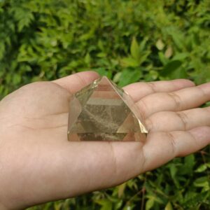 Citrine (Heat Treated) Pyramid - Crystal Pyramid 30mm 40mm 50mm