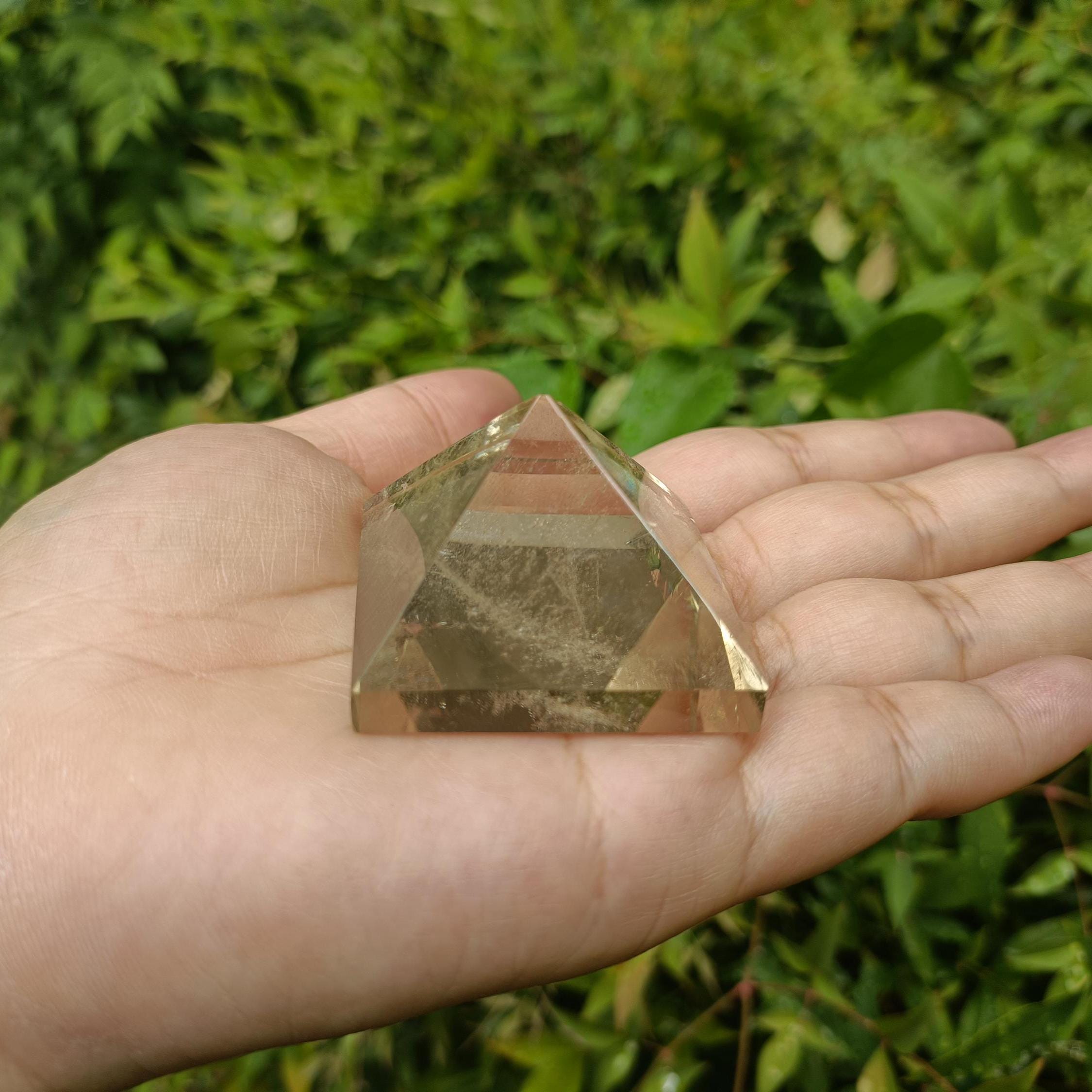 Citrine (heat Treated) Pyramid - Crystal Pyramid 30mm 40mm 50mm