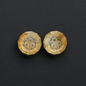 Citrine Intaglio Carving Loose Gemstone, 17x17.5 Mm, Citrine Jewelry Making Gemstone, Carving Gemstone, Citrine Carving, Pair ( 2 Pieces ) Citrine Intaglio Carving Loose Gemstone, 17x17.5 Mm, Citrine Jewelry Making Gemstone, Carving Gemstone, Citrine Carving, Pair ( 2 Pieces )
