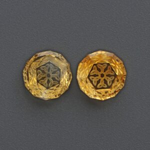 Citrine Intaglio Carving Loose Gemstone, 16x16.5 Mm, Citrine Jewelry Making Gemstone, Carving Gemstone, Citrine Carving, Pair ( 2 Pieces ) Citrine Intaglio Carving Loose Gemstone, 16x16.5 Mm, Citrine Jewelry Making Gemstone, Carving Gemstone, Citrine Carving, Pair ( 2 Pieces )