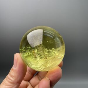 Natural Citrine Quartz Crystal Ball: Reiki Healing Sphere (2.4") Natural Citrine Quartz Crystal Ball: Reiki Healing Sphere (2.4")