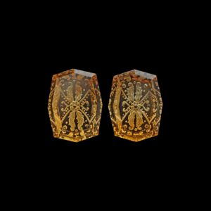 Citrine Octagon Shape Intaglio Carving Loose Gemstone, 15x20 Mm, Citrine Carving, Citrine Cut Stone, Octagon Shape Carving, Pair Of 2 Pieces Citrine Octagon Shape Intaglio Carving Loose Gemstone, 15x20 Mm, Citrine Carving, Citrine Cut Stone, Octagon Shape Carving, Pair Of 2 Pieces