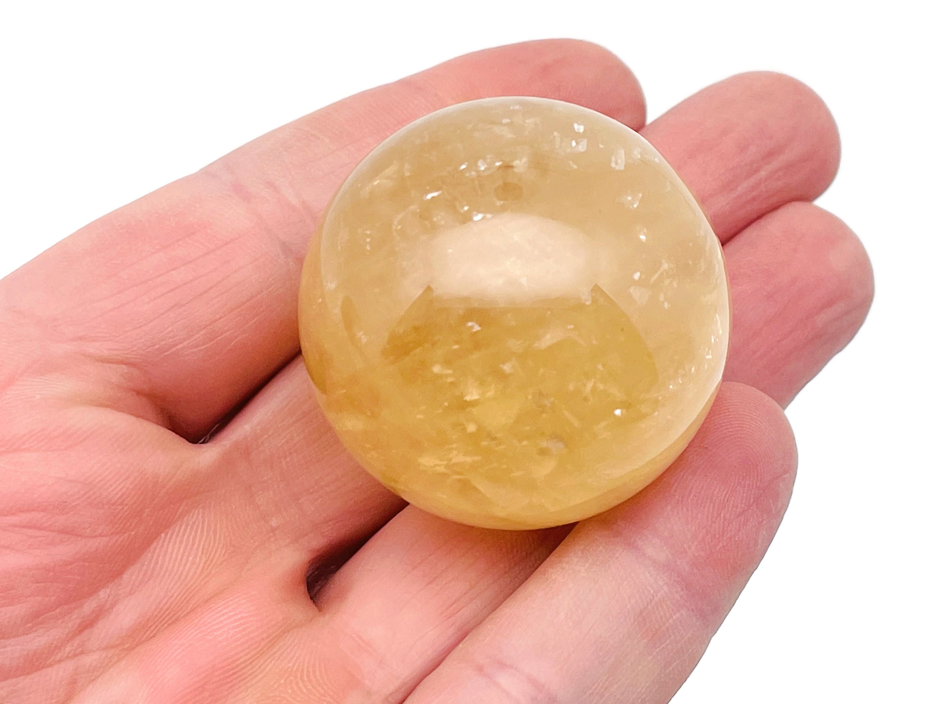 Citrine Sphere Stone A++ – Crystal Ball - Healing Crystal Stones – Crystal Décor – 40-50mm - Ba1035