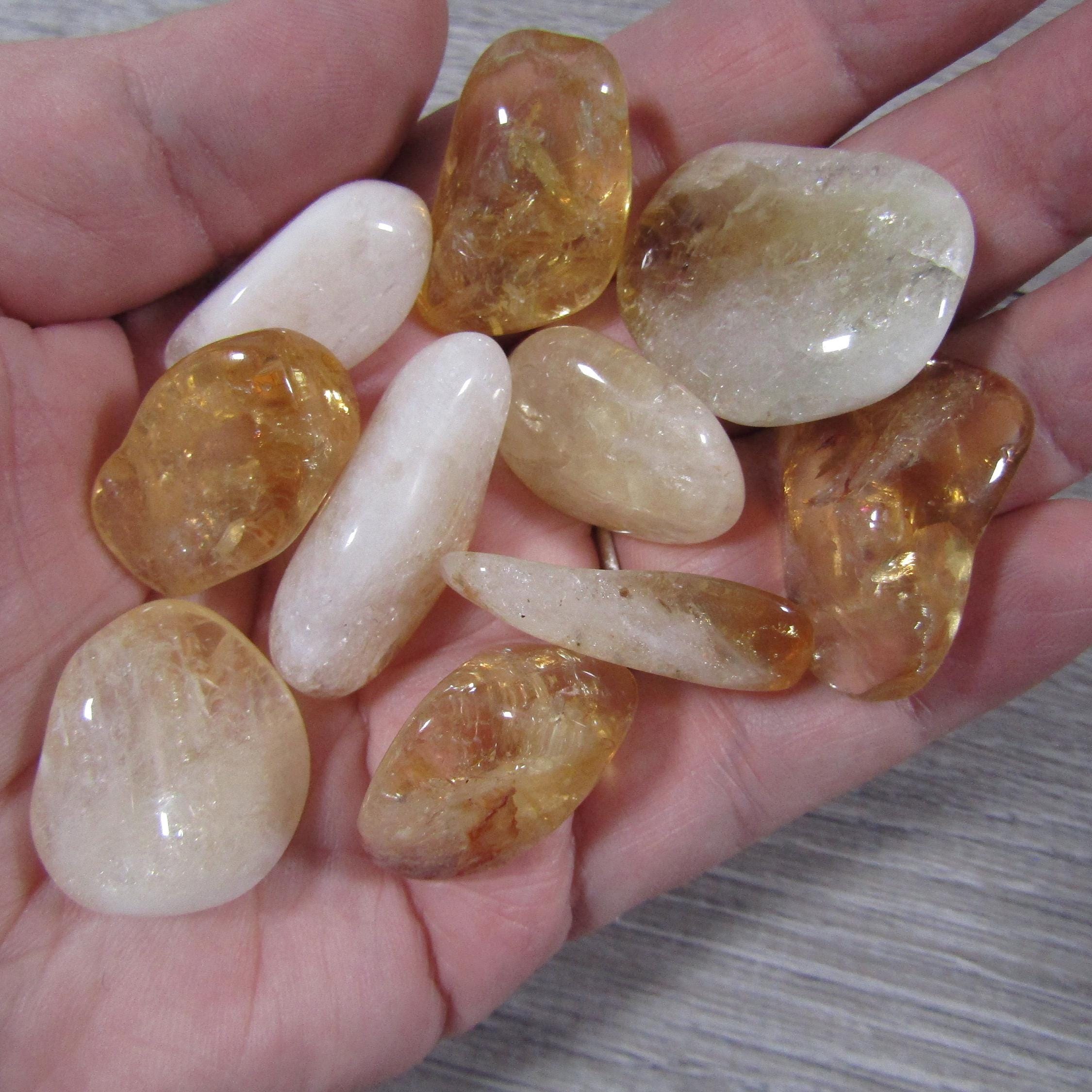 Citrine 0.75 Inch + Tumbled Stone Citrine 0.75 Inch + Tumbled Stone