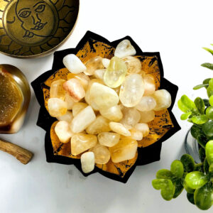 1 lb Citrine Tumbled Gemstones – Polished Yellow Stones, Jewelry Supplies