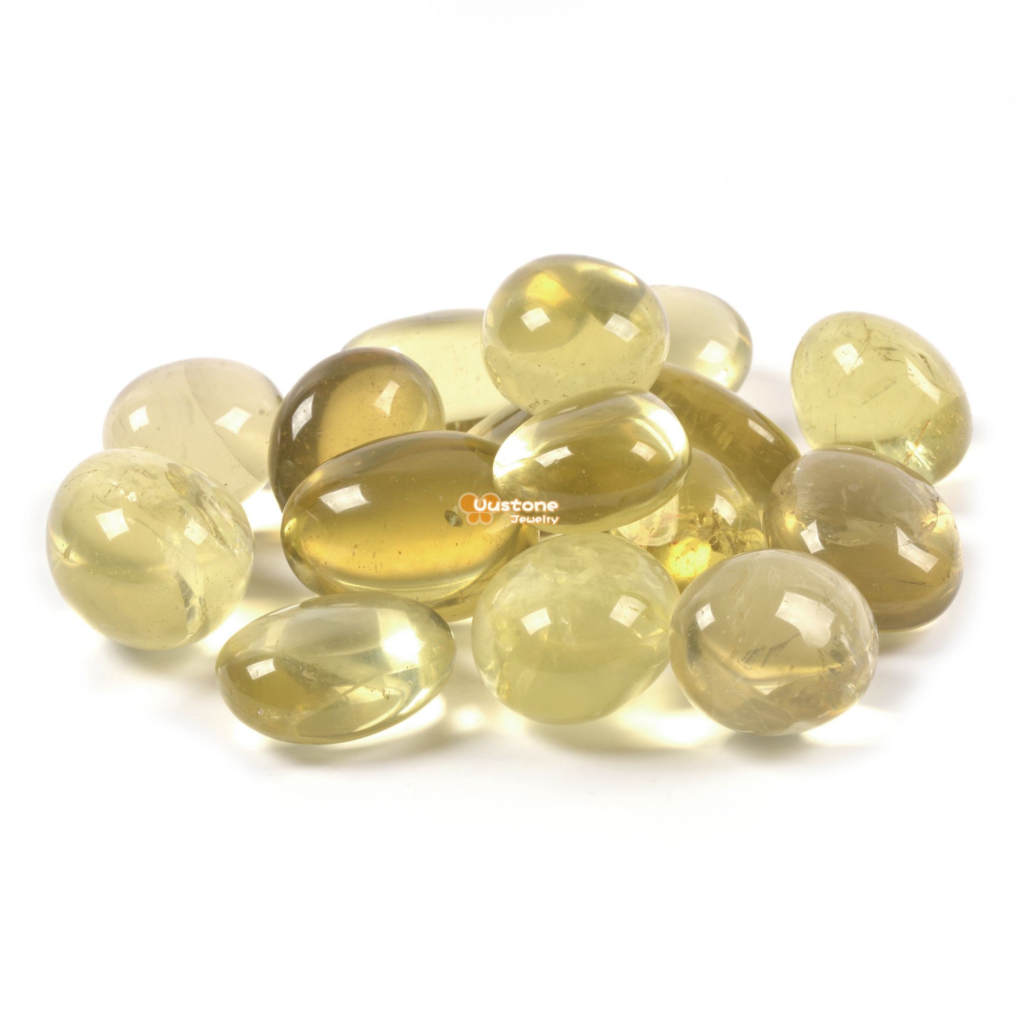 100 Grams Citrine Tumbled Polished Natural Crystal Healing Pocket Stones Rock Collection