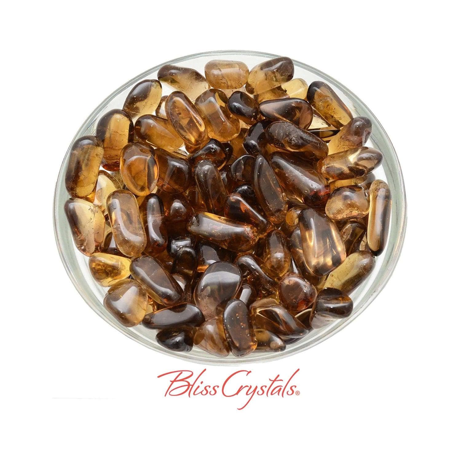 2 Small Smoky Citrine Quartz Tumbled Stone For Prosperity #sq62