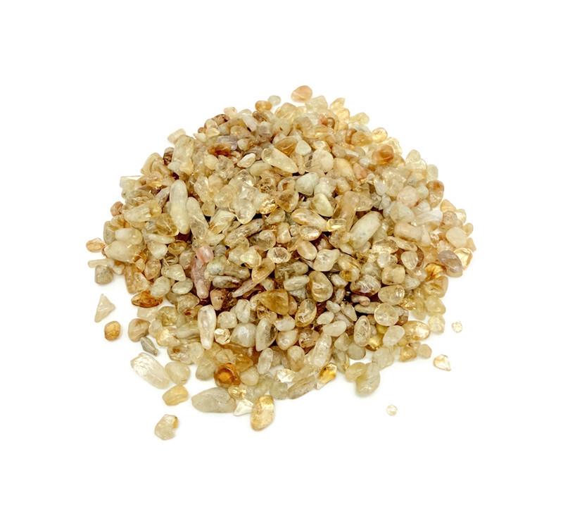 Brazilian Citrine Chips – Gemstone Chips – Crystal Semi Tumbled Chips - Bulk Crystal - 5-8mm - Cp1275